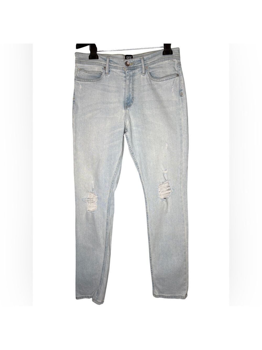 BDG Light Blue Distressed Skinny Jeans 33x32